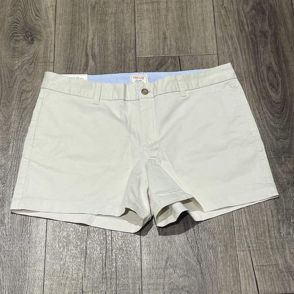 GAP Classic Beige "Khakis by GAP The 4" Short" Womens Size 14 NWT  (SKU: 9W) - Picture 1 of 10